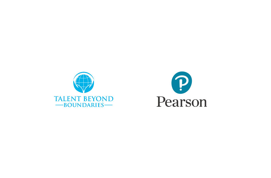 培生与Talent Beyond Boundaries的标志